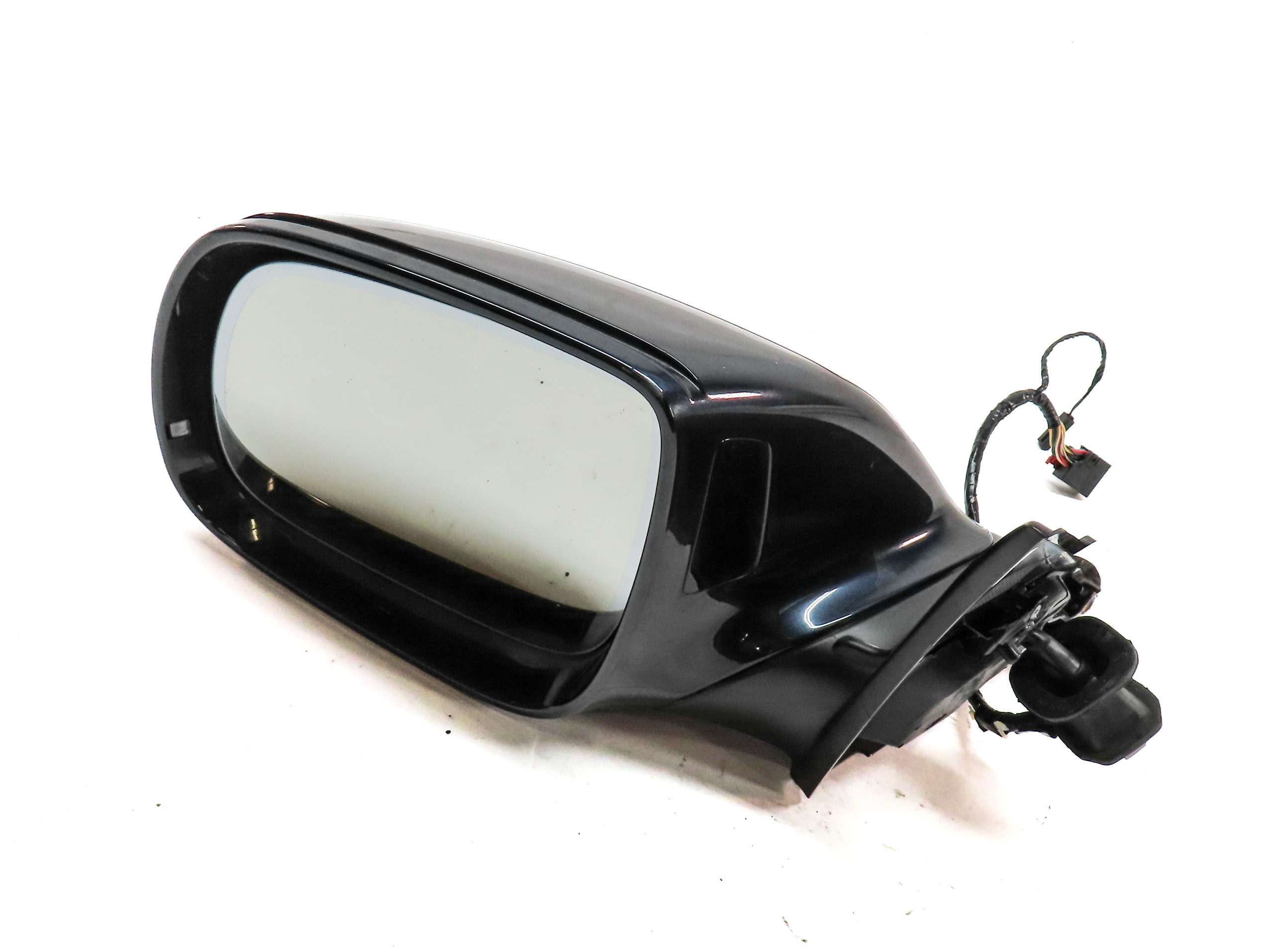 09-14 AUDI Q5 (B8 8R) LEFT PFOLD HEAT MEM AUTODIM BLIND SPOT DOOR MIRROR (Blue) — exact item pictured